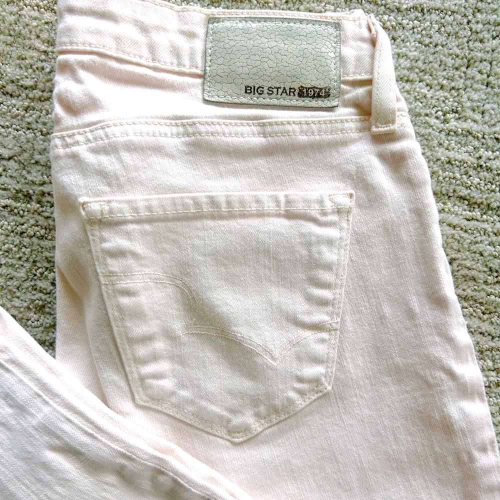 Big Star light pink Rikki low rise jeans